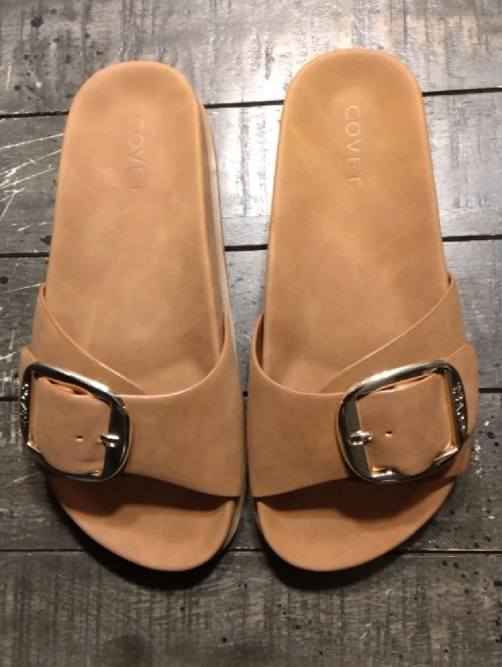 CAYO Brown Slide Sandals